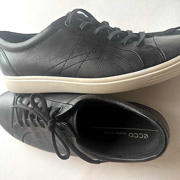 ECCO Leather Sneaker Women's Size US 11-11.5 EU 42 Black - Picture 5 of 8